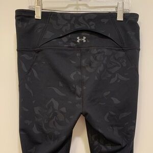 Under Armour Women's Black Floral High Rise Studio Leggings Size Small